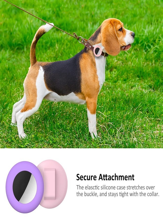 SimpleThings 2022 Airtag Cat Collar Holder, Small AirTag Compatible Case - 2Pack Waterproof, Available in Pink&Purple - Image 3